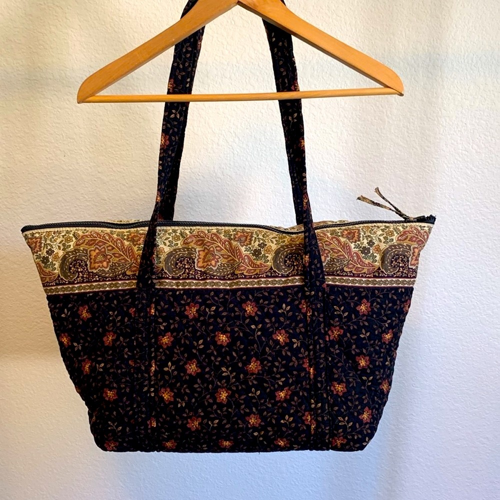 Large Vera Bradley Seven Pocket Tote Bag - Picture 2 of 8